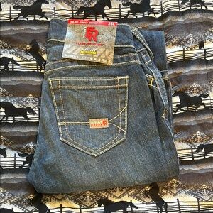 Ariat Blue Boot Cut Jeans with Signature Stitching